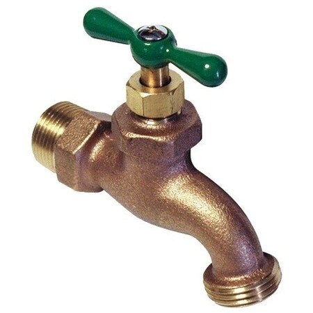 Aqua Plumb 8780 1/2 MIP X Hose Sink Bibb – Durable Brass Bibb